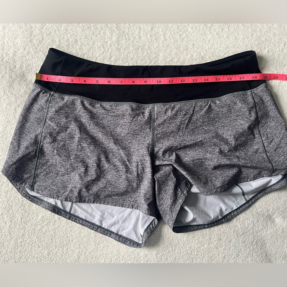Lulemon Speed Up Low-Rise Lined Short, 2.5 inches, Sz 12. Gray Black - Picture 8 of 8